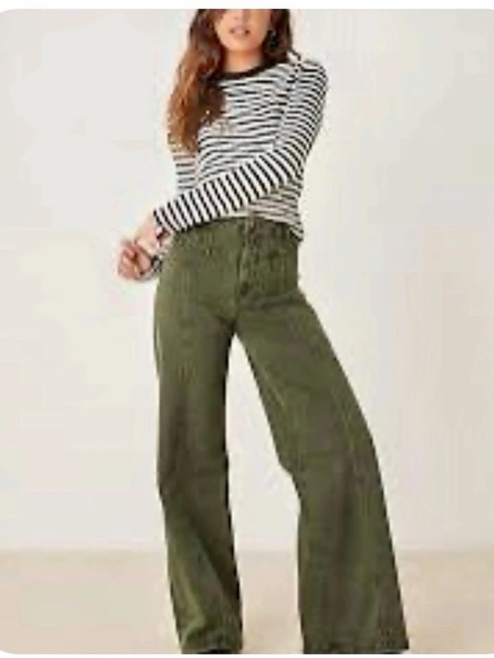 We The Free Libre Wide-Leg Jeans in Thyme;  Waist 29 NWOT